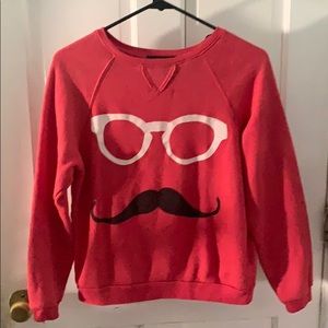 Funny glasses and mustache shirt